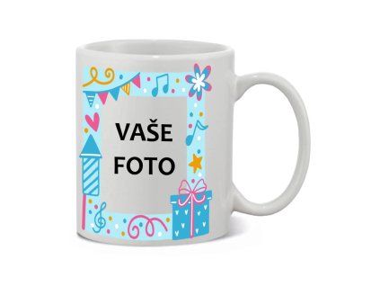 NARODENINY 1 biely rámik