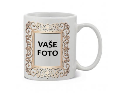 rámik Ornament•hrnček biely1