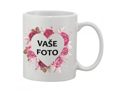 Hrnček s fotkou rámik srdce