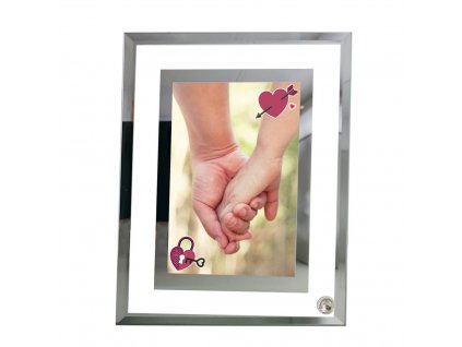 11 SRDCE 1 SKLO • dvojitý rámik zrkadlo 2