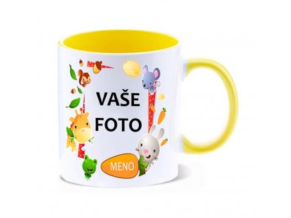 42 rámik ZVIERATKÁ FAREBNÝ žltý rámik