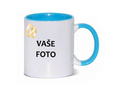 56 rámik SVADBA FAREBNÝ modrý rámik