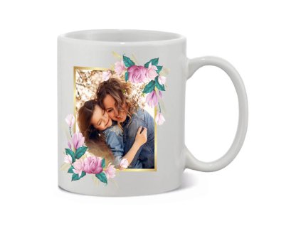 rámik Magnólie•hrnček biely2