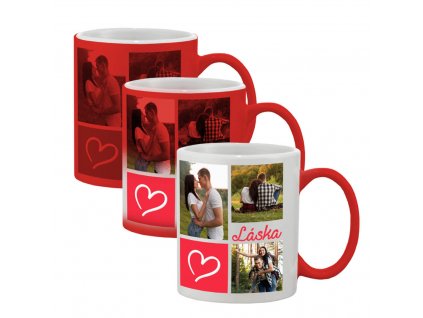 MAGICKÝ HRNČEK S FOTKOU KOLÁŽ LÁSKA ČERVENÁ 4