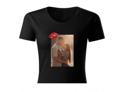 ČIERNE TRIČKO S FOTKOU BOZK 2 DÁMSKE
