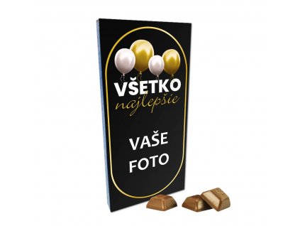 ČOKOLÁDA S FOTKOU RÁMIK VŠETKO NAJLEPŠIE BALÓNY 1