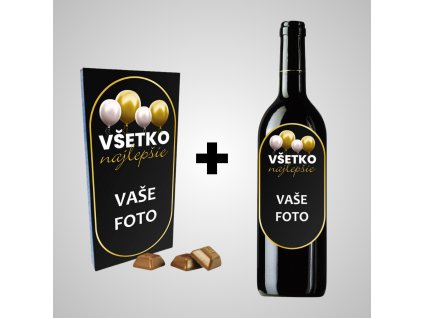 VÝHODNÝ SET RÁMIK VŠETKO NAJLEPŠIE BALÓNY 1