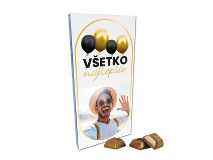 ČOKOLÁDA S FOTKOU RÁMIK VŠETKO NAJLEPŠIE BALÓNY 2