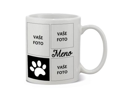 HRNČEK S FOTKOU Rámik Labka Koláž Čierna 1