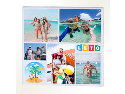 PLÁTNO KOLÁŽ LETO štvorec Foto
