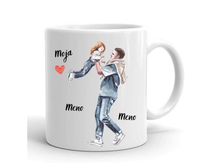 rodinný hrnček otec a dcera