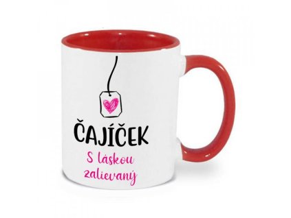 hrnček3116 cajicek hrncek cerveny