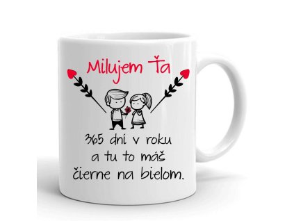 hrnček milujem ťa x