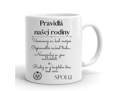 hrnček pravidla rodiny
