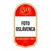 VÍNO šablóna Narodeninové 50 etiketa rámik